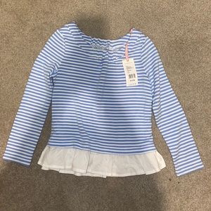 Girls Super-Soft Sweatshirt Mixed Media Top 7-8